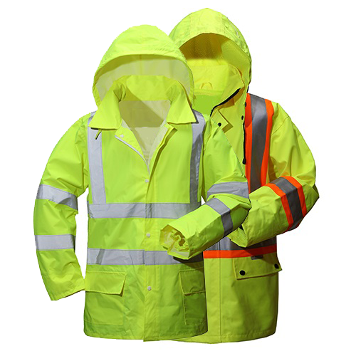 Safety rainjackets